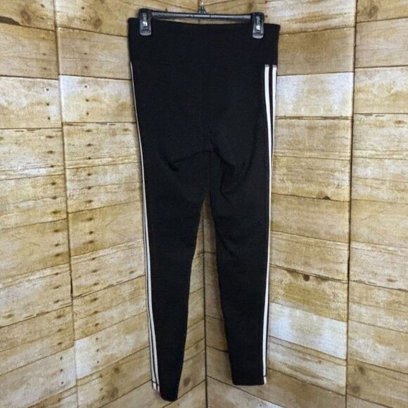 ADIDAS CLIMALITE THREE STRIPE ATHLETIC ACTIVEWEAR ATHLEISURE TRAINING LEGGINGS - Picture 3 of 4